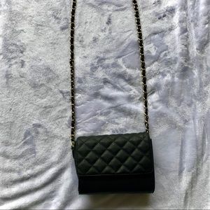Quilted crossbody Black bag